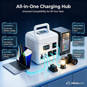 Station d'alimentation portable de haute qualité à <span class=keywords><strong>prix</strong></span> d'usine 1500W 1286WH avec batterie lithium-ion, stockage d'énergie solaire et onde sinusoïdale pure - Product Image 3