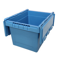 Boîtes de déménagement en plastique recyclables UGET, conteneurs de stockage empilables solides pour la logistique, le déménagement et la location