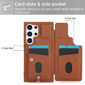 <span class=keywords><strong>Cover</strong></span> a tracolla <span class=keywords><strong>portafoglio</strong></span> in pelle sintetica con cordino per <span class=keywords><strong>iPhone</strong></span> resistente cavalletto antiurto custodia per telefono S24 Ultra custodia per telefono - Product Image 3