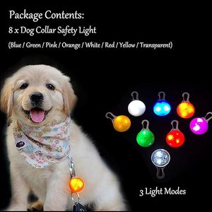 3 Modes Adjustments Battery USB Recharged Waterproof Pets <strong>Dogs</strong> Night <strong>Walking</strong> Safety LED Clip on Pendant <strong>Lights</strong> - Product Image 5