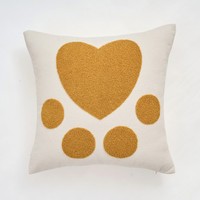 Housse de coussin décorative Bohème à pompons 18x18, motif cœur géométrique, personnalisable, amovible et lavable pour canapé et salon