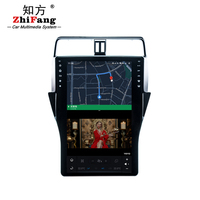 2K 16 pulgadas Android 13,0 coche Video estéreo pantalla Vertical REPRODUCTOR DE Dvd para Toyota 2018 Prado coche Multimedia navegación Gps 8/128GB