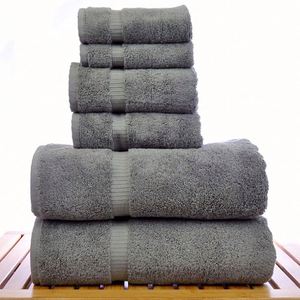 Serviettes personnalisées avec logo, hôtel de luxe, 100% coton, ensemble de 3 serviettes de bain - Product Image 2
