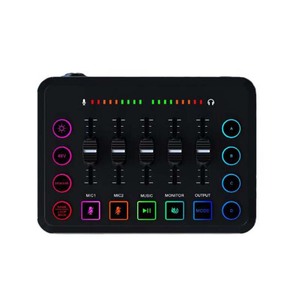 Chuyên Nghiệp Streaming Âm Thanh Mixer Studio Xách Tay USB Card Âm Thanh Giao Diện Cho 48V Microphone Âm Nhạc Ghi Âm - Product Image 5