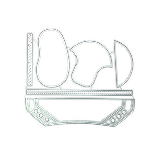 AAGU Matrices de découpe métalliques pour découpe, gaufrage, papier, cartes, étiquettes, <span class=keywords><strong>scrapbooking</strong></span>, artisanat DIY, matrices métalliques 3D en forme de chaussures de dessin animé - Product Image 3