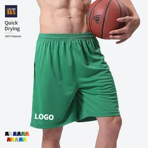 Summer Drawstring Gym Sportswear Running Sport Athletic Wear Men's Mesh Shorts Custom Quick Dry 100% Polyester Woven Plain Dyed