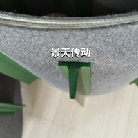Bande transporteuse en feutre avec crampons |   Ceinture résistante à la coupure, durable, à une seule face, résistante aux hautes températures, pour machine à découper les vêtements