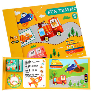 Libro educativo <span class=keywords><strong>para</strong></span> niños pequeños, juguetes educativos <span class=keywords><strong>para</strong></span> edades tempranas, con clip de madera, reloj de estilo, bricolaje, tablero magnético de dibujo ortográfico, rompecabezas, Juguetes - Product Image 5