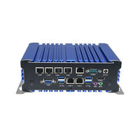 Numérisation Itx Pc intégré PC industriel Linux robuste sans ventilateur 6Lan Rj45 ordinateur