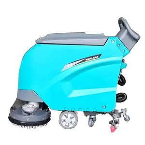Limpiador de suelos de doble cepillo automático manual para tanque de agua grande