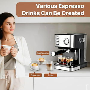 Nueva llegada 2 en 1 hogar de alta presión 19 Bar Espresso máquina de café comercial con espuma de leche - Product Image 2