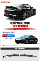 Kit de mise à niveau Perfiply style MSY, aileron de coffre arrière en fibre de carbone véritable pour Porsche Panamera 971 2017-2023, kit carrosserie