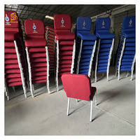 Chaises de chaire empilables en métal rouge pour églises et théâtres, style moderne et traditionnel, pour usage hôtelier, vente en gros, bon marché, Tanzanie, Kenya