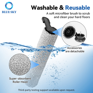 Kit de brosse rotative et de filtre pour <span class=keywords><strong>aspirateur</strong></span> compatible avec Tineco Floor One S9 Artist Pro / S7 Stretch / S6 Stretch / i5 I6 Stretch - Product Image 3