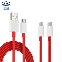 Cable de cargador rápido Supervooc PD de 65W para Oneplus Ace 12 11 10T 9 8T 7T Pro USB C a tipo C Cable Warp Dash Charge 6T 5T Cable de datos
