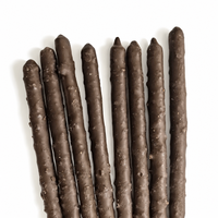 Bâtonnets de biscuits enrobés de chocolat certifiés Halal 40g avec bonbons pétillants, collation sucrée croustillante, fourniture d'usine, marque privée