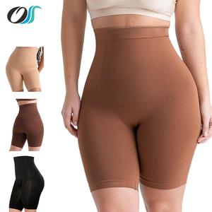 Plus-Size Seamless Fitness Sports Shapewear Underwear, Yoga High-Waisted Tummy-Control Postpartum Bodyshorts