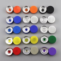 Couvercles de flacons en verre personnalisés avec logo en relief ou en creux, 13 mm, 20 mm, en aluminium ou en plastique, pour l'industrie pharmaceutique
