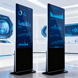 Интерактивные рекламные <span class=keywords><strong>LCD</strong></span>-экраны 32-75 дюймов с Wi-Fi для выставочных залов, 4K дисплеи для помещений - Product Image 1
