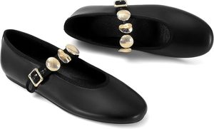 <span class=keywords><strong>Ballerine</strong></span> con <span class=keywords><strong>Borchie</strong></span> per Donne, Scarpe Mary Jane con <span class=keywords><strong>Punta</strong></span> Tonda, Cinturino con Fibbia, Eleganti e Comode Scarpe da Ballerina Casual - Product Image 4