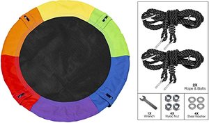Saucer Tree <strong>Swing</strong> Kids 40'' <strong>Circle</strong> Outside Round Platform Rope <strong>Swing</strong> Swivel Easy Setup <strong>Swing</strong> - Product Image 6