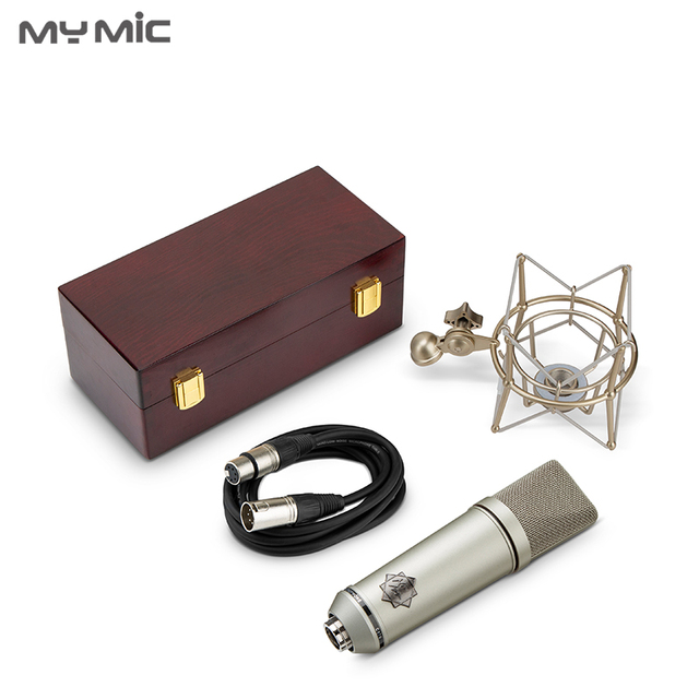 MY MIC S87 Large Diaphragm Condenser XLR Wired Professional Studio Microphone for Studio Room Recording Singing Podcasting