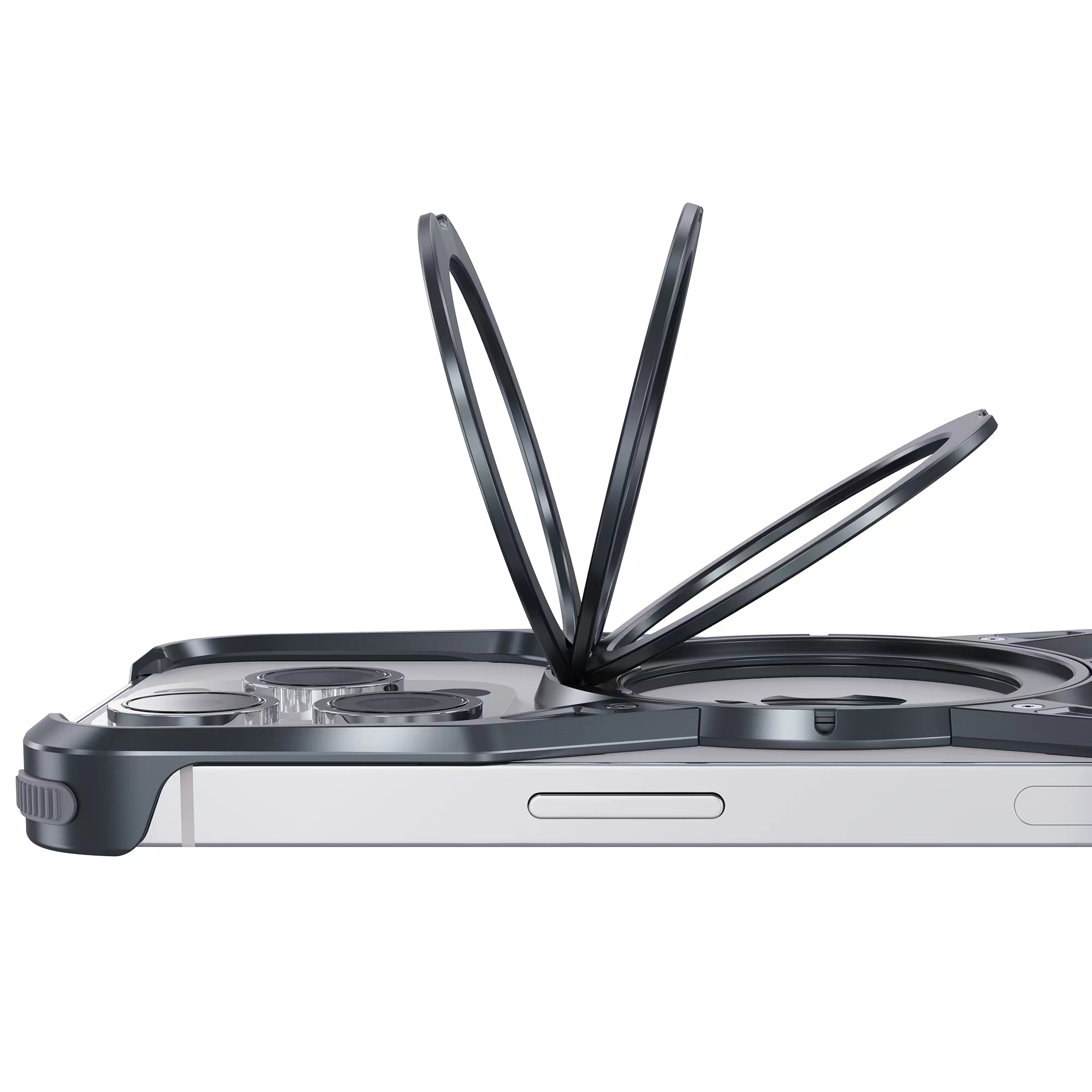 Supporto Smartphone Ad Anello Supporto Per Smartphone Ad Anello 360° - Ultra Sottile, Girevole, Universale, Con Base Adesiva, In Alluminio Smartphone Piccolo