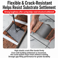 Agent de réparation de fissures de sol en ciment, mastic d'étanchéité pour joints de dilatation de toiture, adhésif de scellement de fissures tout-en-un pour murs - Chine