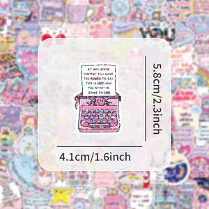 100PCS Laser paillettes encourageant <span class=keywords><strong>phrase</strong></span> positive disant autocollant - Product Image 2