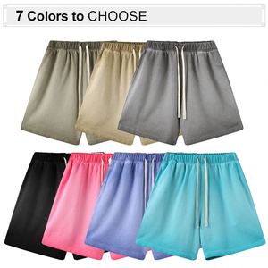 Short en coton personnalisé 385g Short épais en coton délavé à l'acide Vintage pour hommes Short en éponge française - Product Image 2