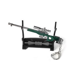 <span class=keywords><strong>Porte</strong></span>-clés en métal de simulation, pistolet de jeu de simulation en alliage de zinc, vente chaude - Product Image 4