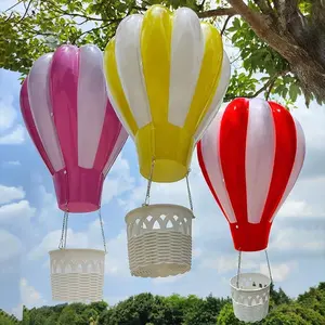 sweet shop hang balloon decoration life size fiberglass balloon statue hot air balloon props for sale