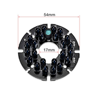 Plaque ronde à 80 degrés Ampoule de carte d'illuminateur IR 5V 940nm Carte LED infrarouge IR pour caméra de sécurité CCTV