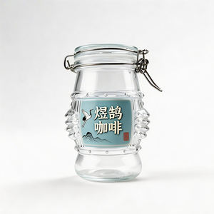 Nuevo Diseño de Envase de Vidrio con Forma de Tambor Conga de 420 ml con Tapa de Cierre Hermético para 100 g de Café Instantáneo Liofilizado - Product Image 5