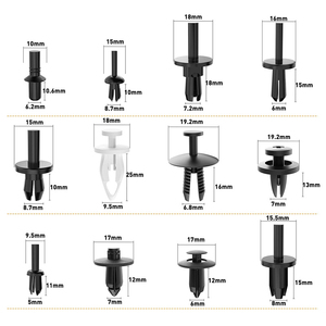 Yeni 380 Parça Klips Perçin Seti, Bağlantı Elemanı Sökücü ile Yüksek Kaliteli Evrensel Oto Araba Gövde Tamir Plastik Perçinler ve Klipsler Seti - Product Image 2