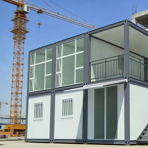 Casa Plegable <span class=keywords><strong>de</strong></span> 20 pies/40 pies, Casa Contenedor Prefabricada Portátil <span class=keywords><strong>de</strong></span> 2 Pisos, Casa Contenedor Modular <span class=keywords><strong>con</strong></span> Baño y Ducha - Product Image 1