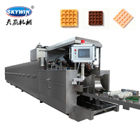 Ligne de production automatique de gaufres et biscuits, prix usine industriel et commercial, capacité 6-8 tonnes, gaz/électricité