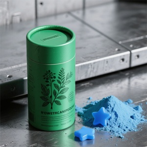 Biodegradable Skincare Vitamin Canister Packaging Gummies Supplement Paper Tube Small Pill <b>Container</b> for Pill Food Grade Tea Can - Product Image 1