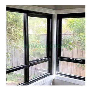 Véranda en aluminium personnalisée porte coulissante fenêtres double fenêtres en verre trempé avec rail fenêtres <span class=keywords><strong>de</strong></span> porte coulissante à vendre - Product Image 3