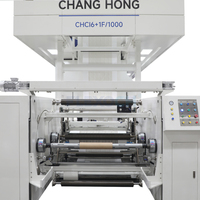 Machine d'impression flexographique à rouleau de servomoteur sans engrenage 6 + 1 couleurs à grande vitesse pour papier kraft