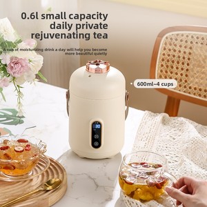 Mini Bollitore Elettrico <span class=keywords><strong>da</strong></span> Ufficio a Forma di Tazza, Capacità 600ml, Spegnimento Automatico, Protezione Contro l'Ebollizione a Secco, Autoriscaldante per <span class=keywords><strong>Tisane</strong></span> - Product Image 3