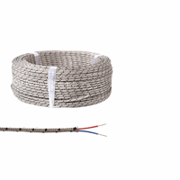 Kabel Ekstensi Termokopel Tipe S untuk Pemanasan Industri Suhu Tinggi 22AWG 0.2mm Berlapis Fiberglass