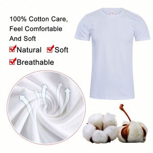 Design 100% Cotton 200gsm Classic Vintage Customized Logo Low MOQ Blank Crewneck Unisex <b>Shirt</b> Summer Breathable Soft T-<b>shirt</b> - Product Image 4