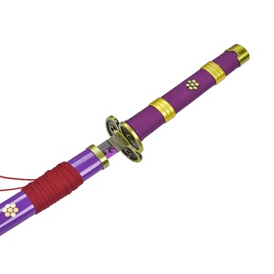 Réplique d'arme réelle de 104 cm inspirée de l'anime japonais One Piece, épée <span class=keywords><strong>Katana</strong></span> <span class=keywords><strong>Enma</strong></span> violette de Roronoa Zoro pour jeu de rôle pour adultes et enfants - Product Image 3