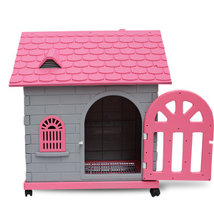 Casa di cane di plastica con porta, cane al coperto case, case di cane a buon mercato - Product Image 2