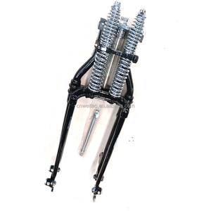 Cổ điển màu đen và mạ crôm <span class=keywords><strong>Springer</strong></span> forks cho Bobber Chopper - Product Image 4