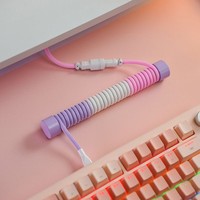 Extension USB en spirale de type C personnalisée Contrepoids à tige fixe Câble de données pour clavier mécanique Câble usbc enroulé Données