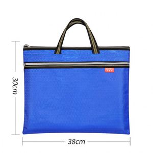 Football Print Oxford Waterproof Double-Layer Office Briefcase with Zipper for Meeting <b>Materials</b> and Document Files - Product Image 4