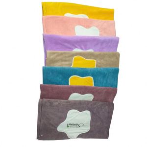 Microfiber Women's Spa Wrap <b>Towel</b> Bath <b>Towel</b> With Adjustable Closure - Product Image 3