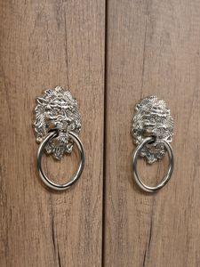 New Contemporary Lion Head Zinc Alloy <b>Drawer</b> Cabinet Wine Box Handle Decoration Pull Handle for Kitchen School - Product Image 2
